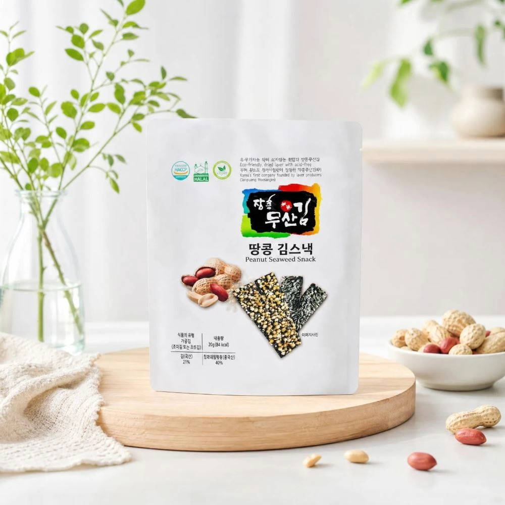 [남도드림] 장흥무산김 김스낵 (땅콩맛) 20g