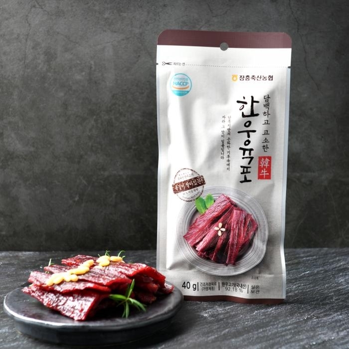 "6월4일 육포데이 단 하루 6400원" 한우육포40g