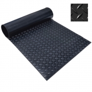 철판무늬고무판 검정색 3.2T 1M x 20M 미끄럼방지 방진 흑 바닥 고무 패드