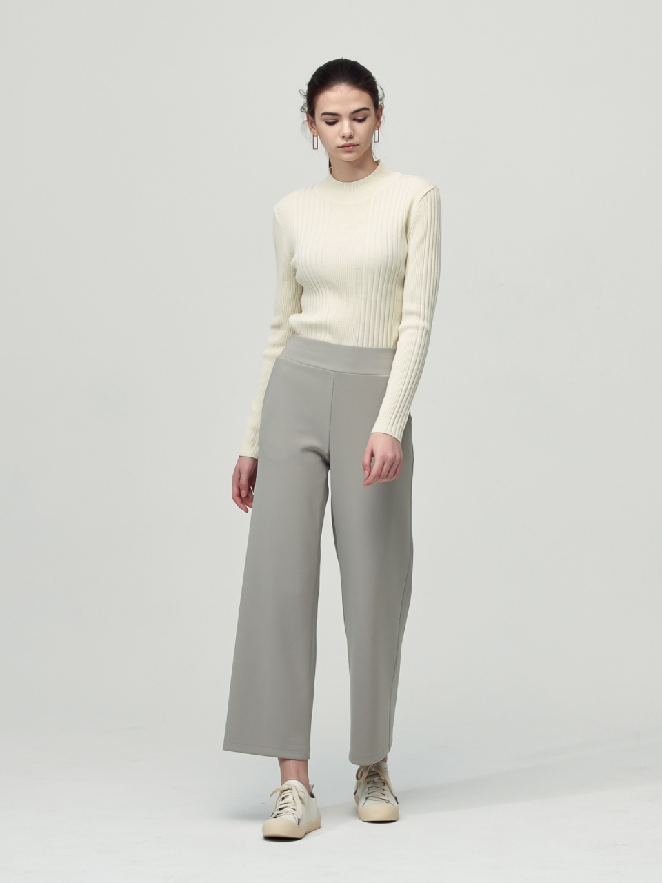 Comfort Wide Bending Pants_Olive