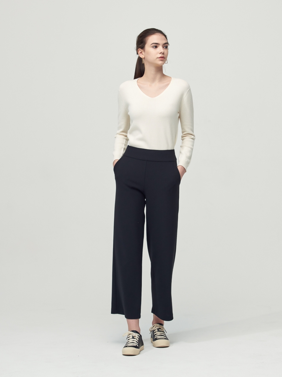 Comfort Wide Bending Pants_Black