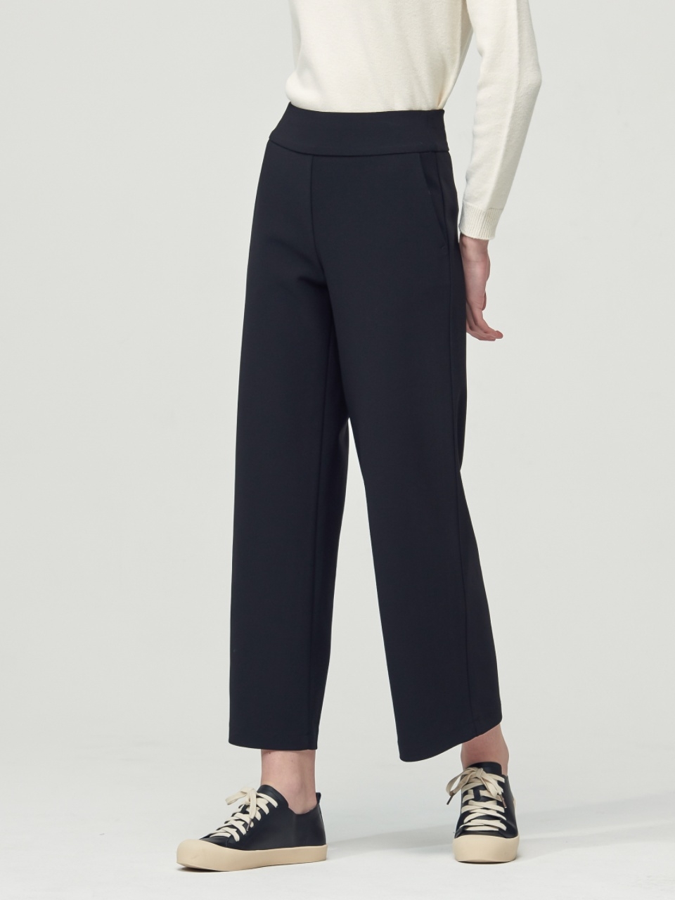 Comfort Wide Bending Pants_Black