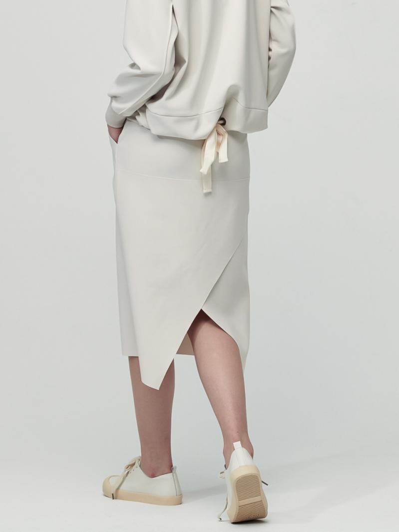 Comfort Pocket Bendig Skirt_Ivory