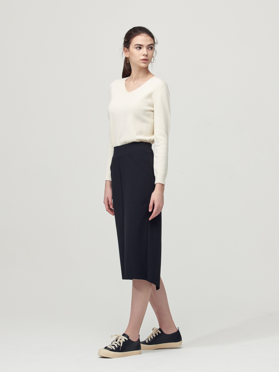 Comfort Pocket Bendig Skirt_Black