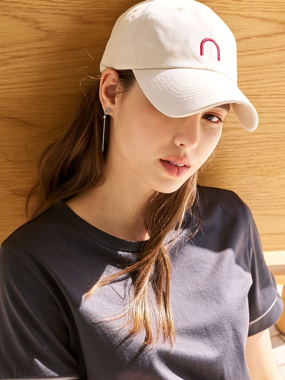 Logo Ball Cap _Ivory