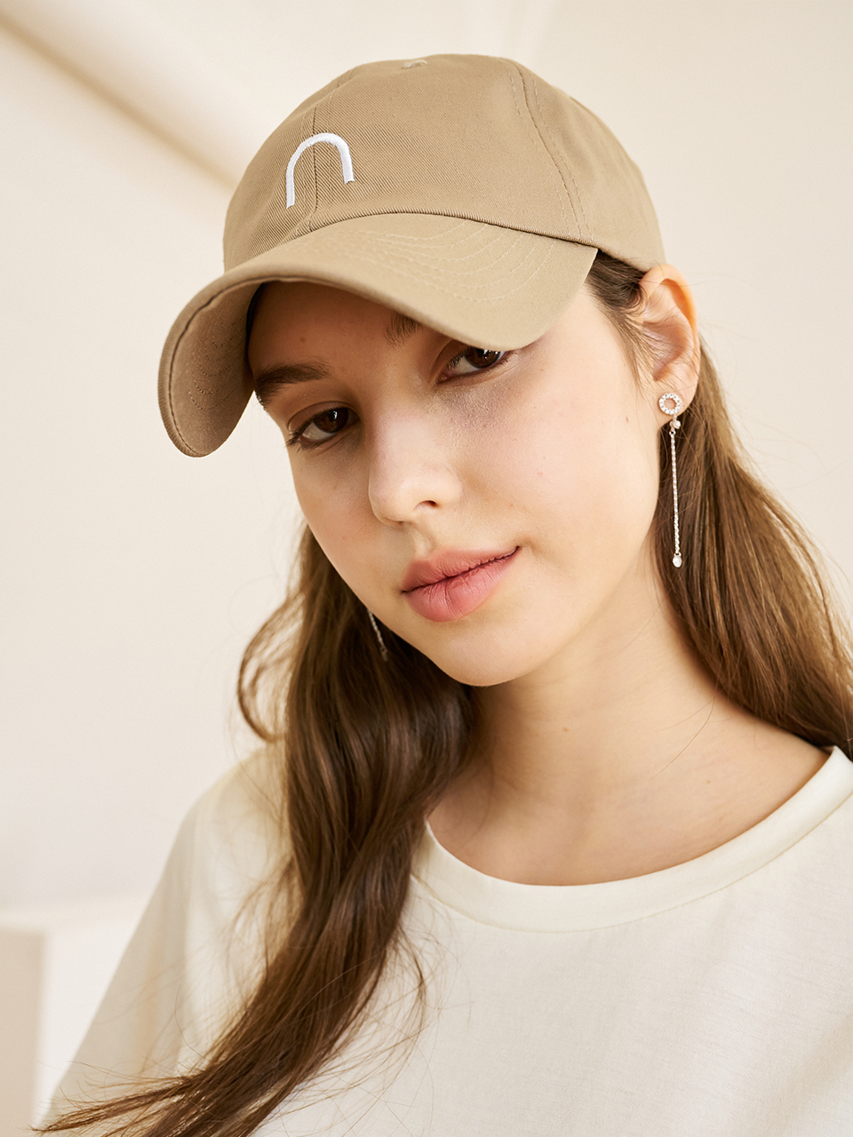 Logo Ball Cap _Beige