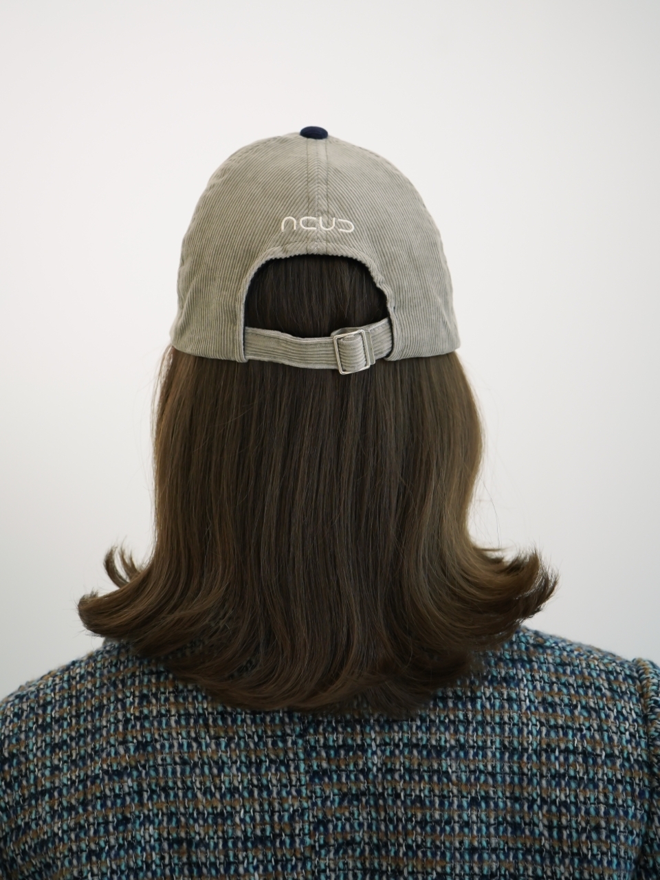 Corduroy Logo Ball Cap _Grey