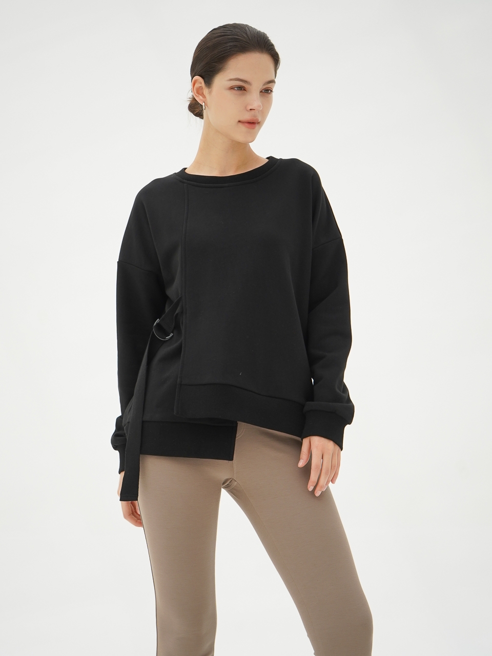 Asymmetric Sweatshirt_Black