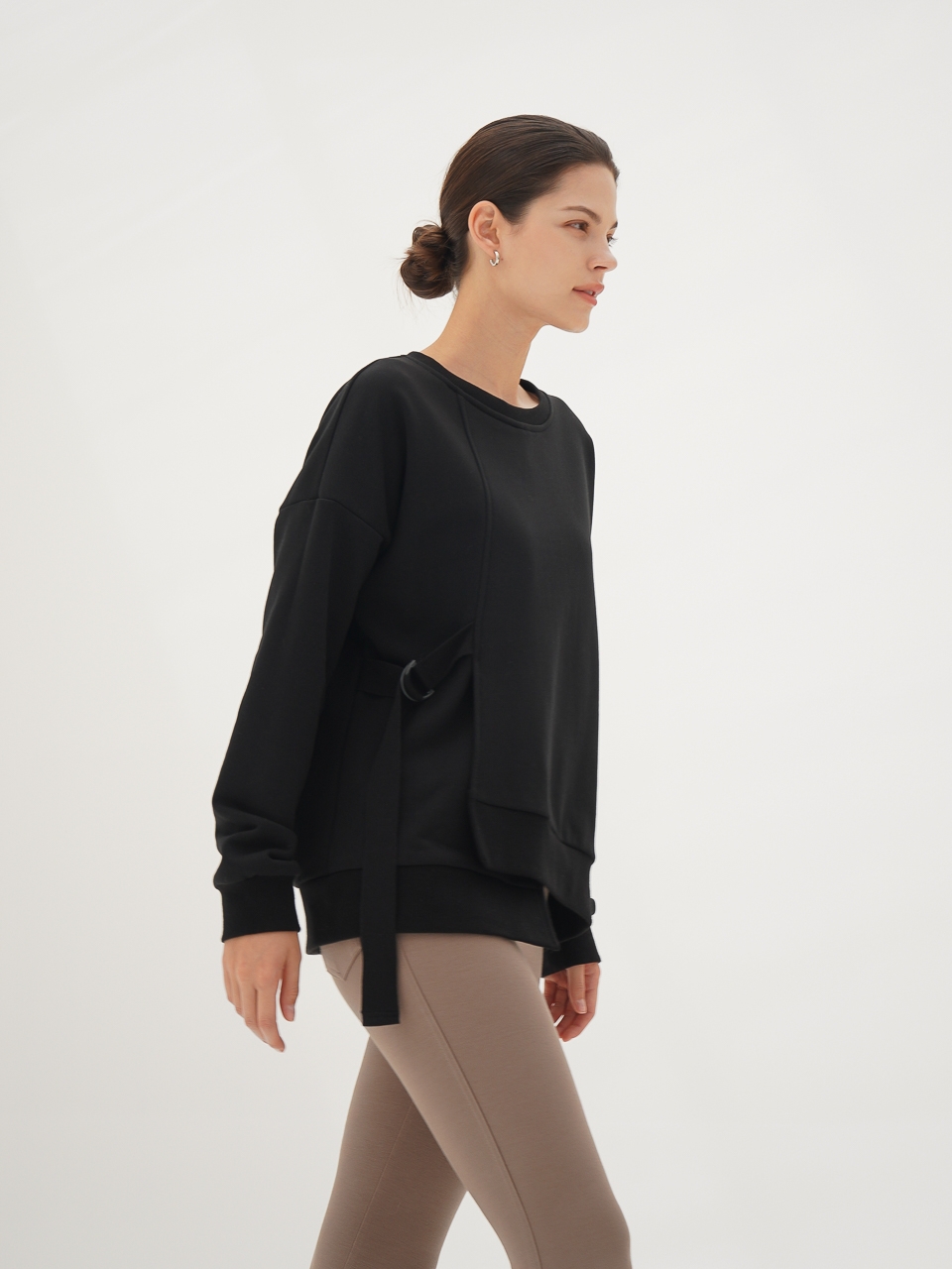 Asymmetric Sweatshirt_Black