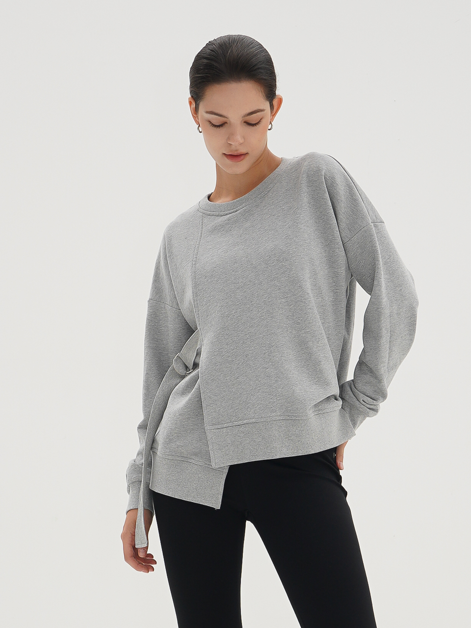 Asymmetric Sweatshirt_Grey