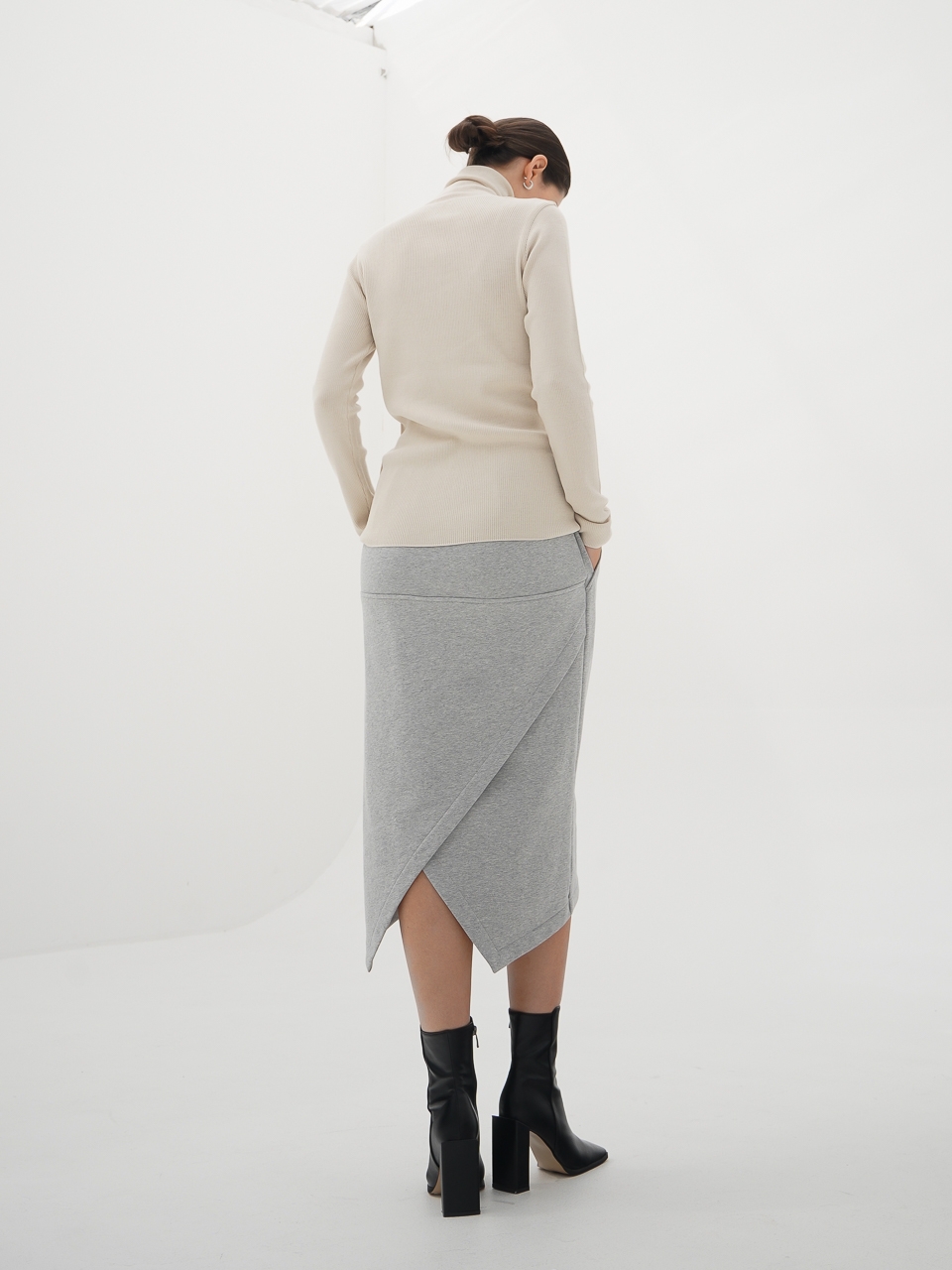 Terry Bending Skirt_Grey