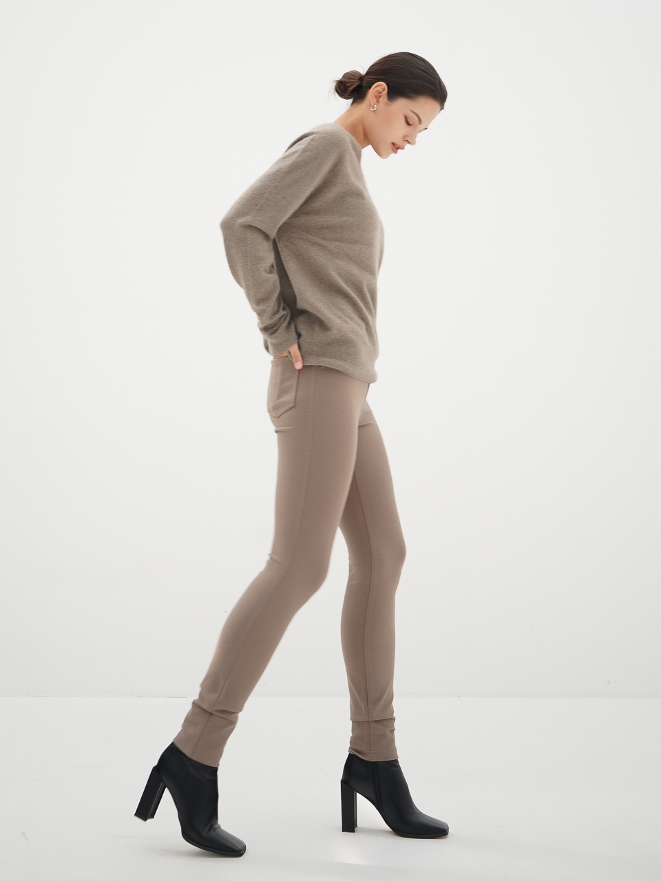 Ponte Legging Pants_Grey