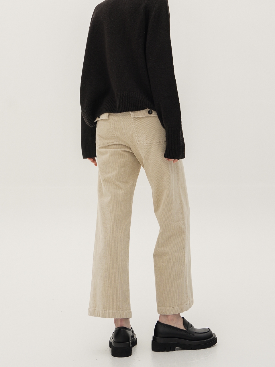 Corduroy Straight Pants_Ivory