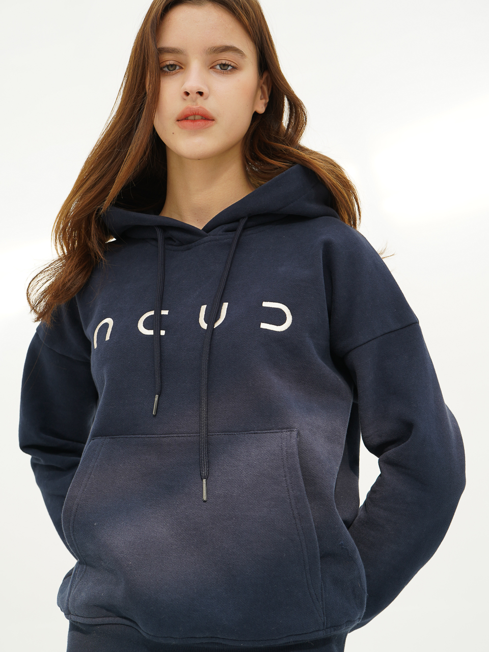 Logo Hoodie Sweatshirt_Navy