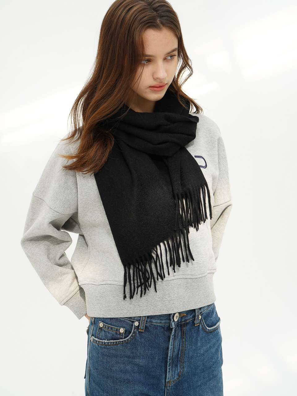 Cashmere Muffler_Black