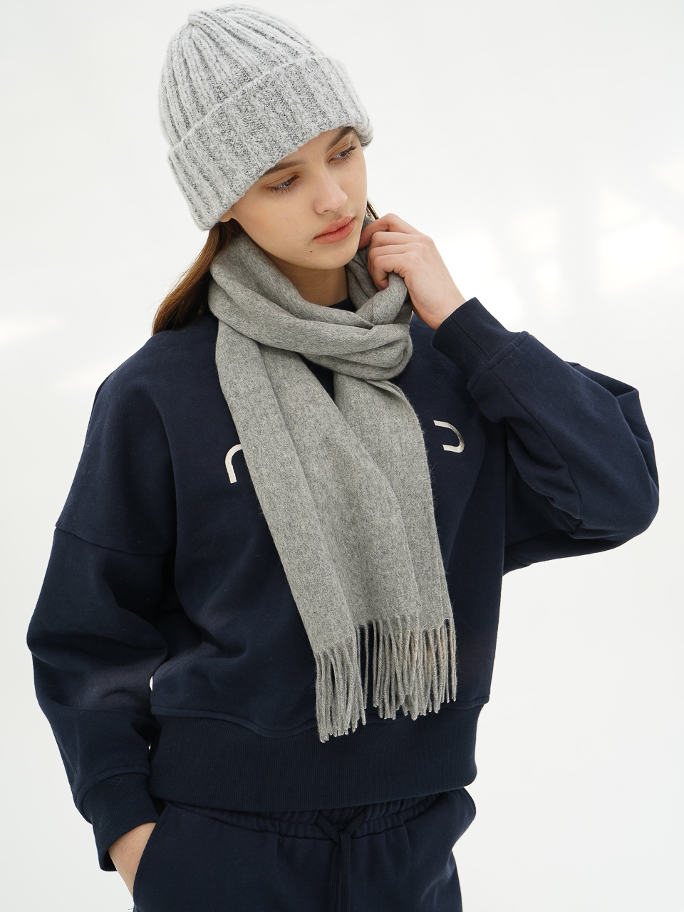 Cashmere Muffler_Grey