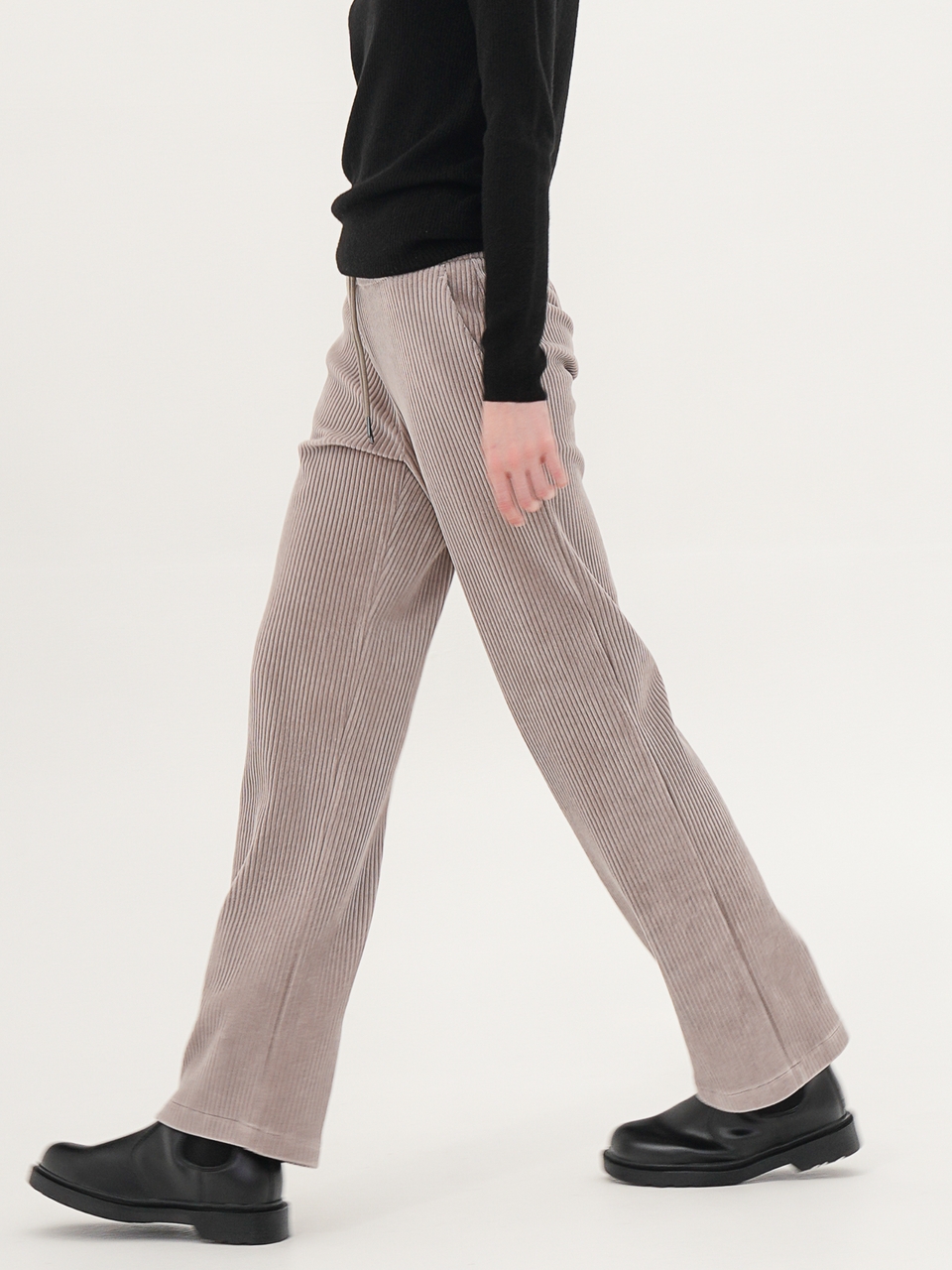 Corduroy Bending Pants _Beige