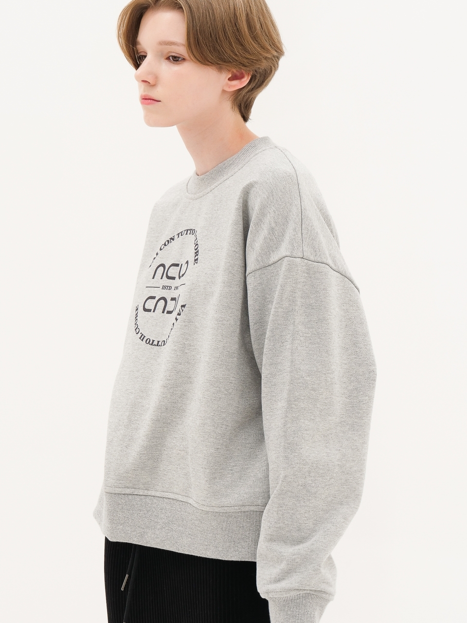 Circle Logo Sweatshirt _Grey