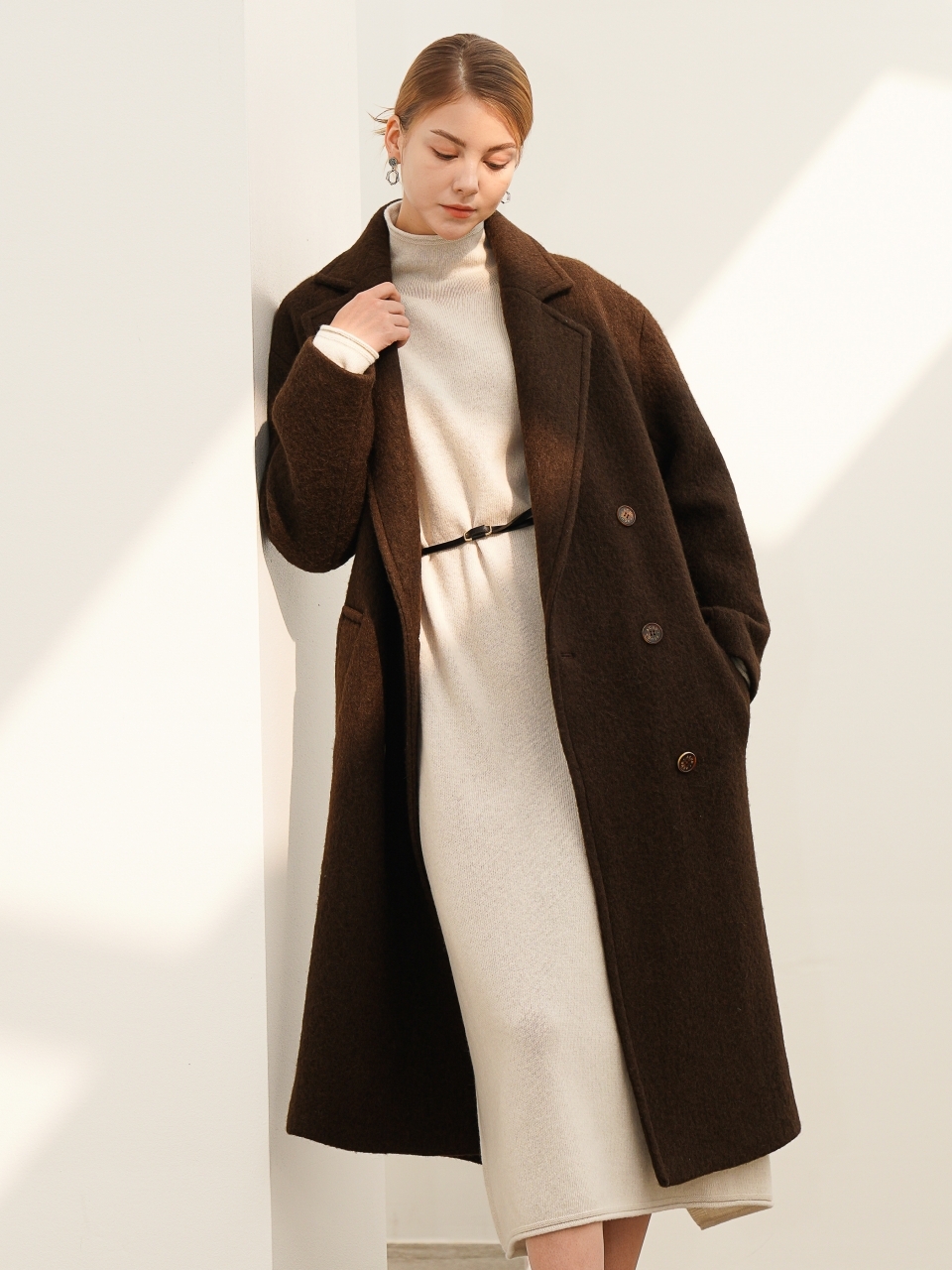 Alpaca Double Coat _Black