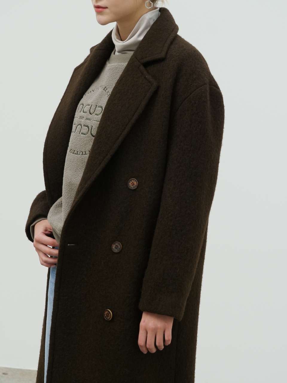 Alpaca Double Coat _Brown