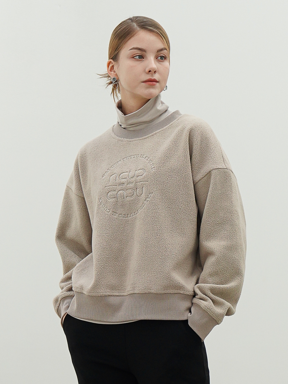 Boucle Logo Sweatshirt _Beige