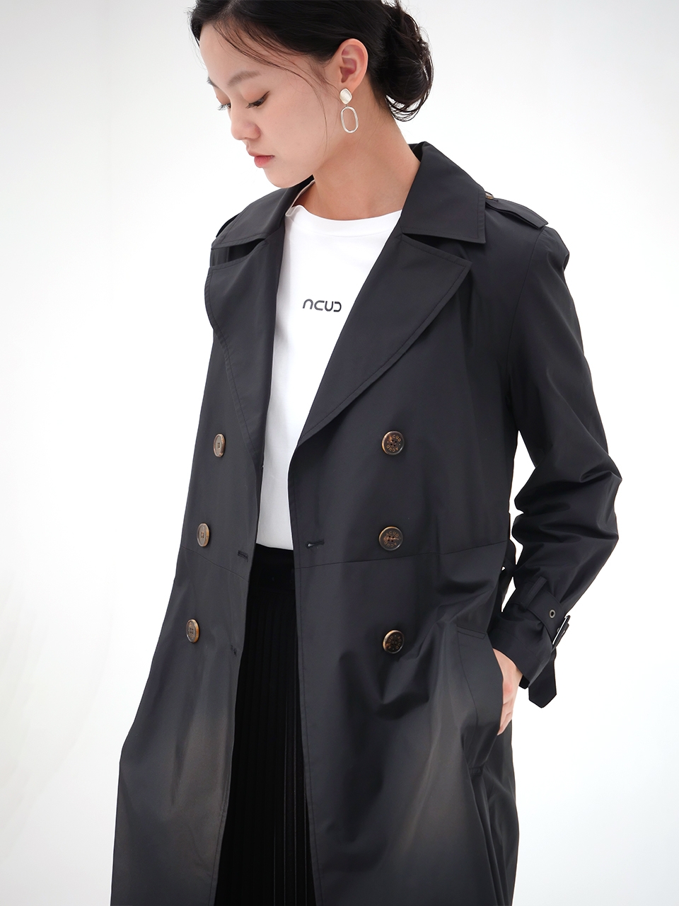 Light Trench Coat _Black