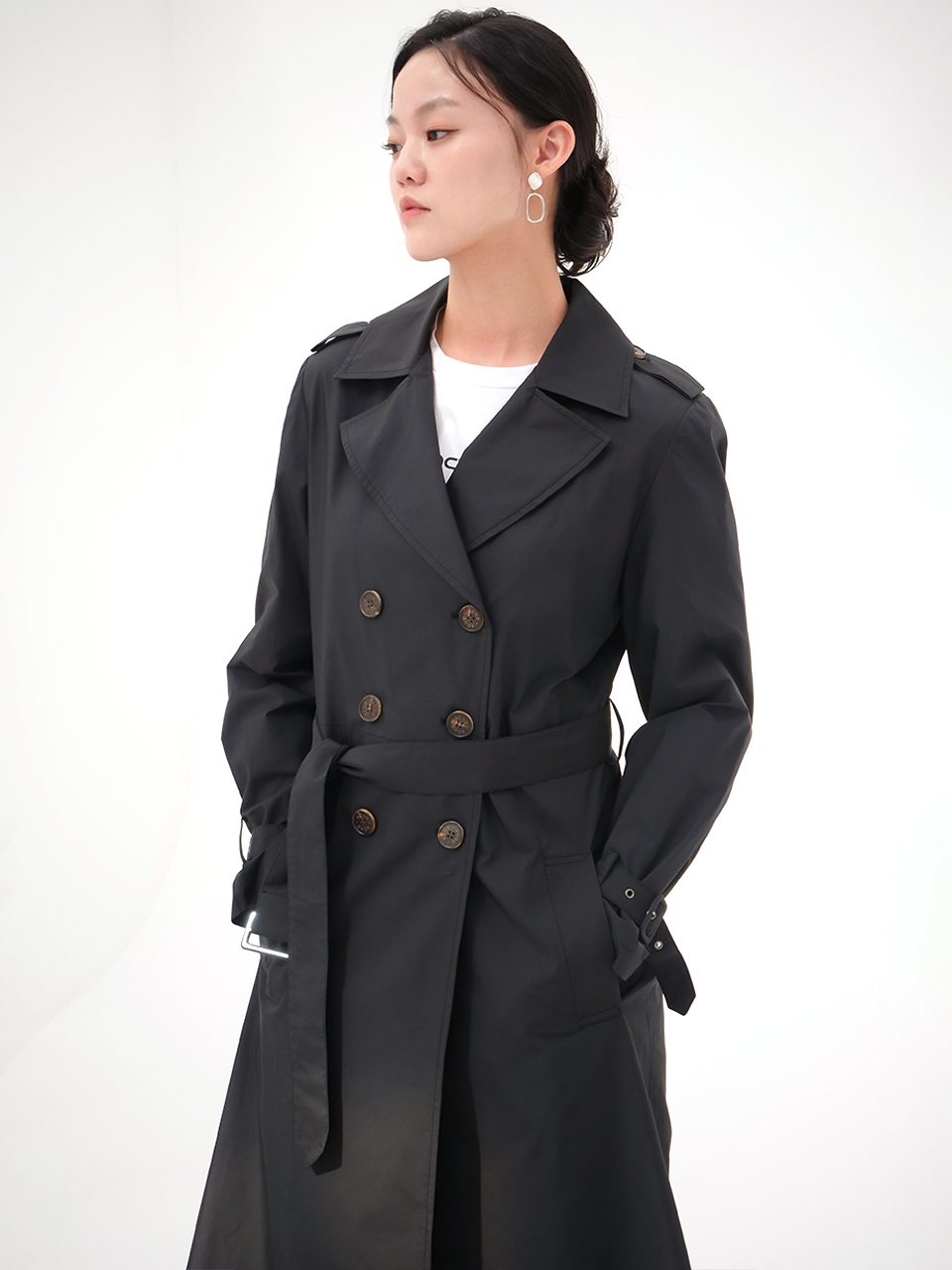 Light Trench Coat _Black