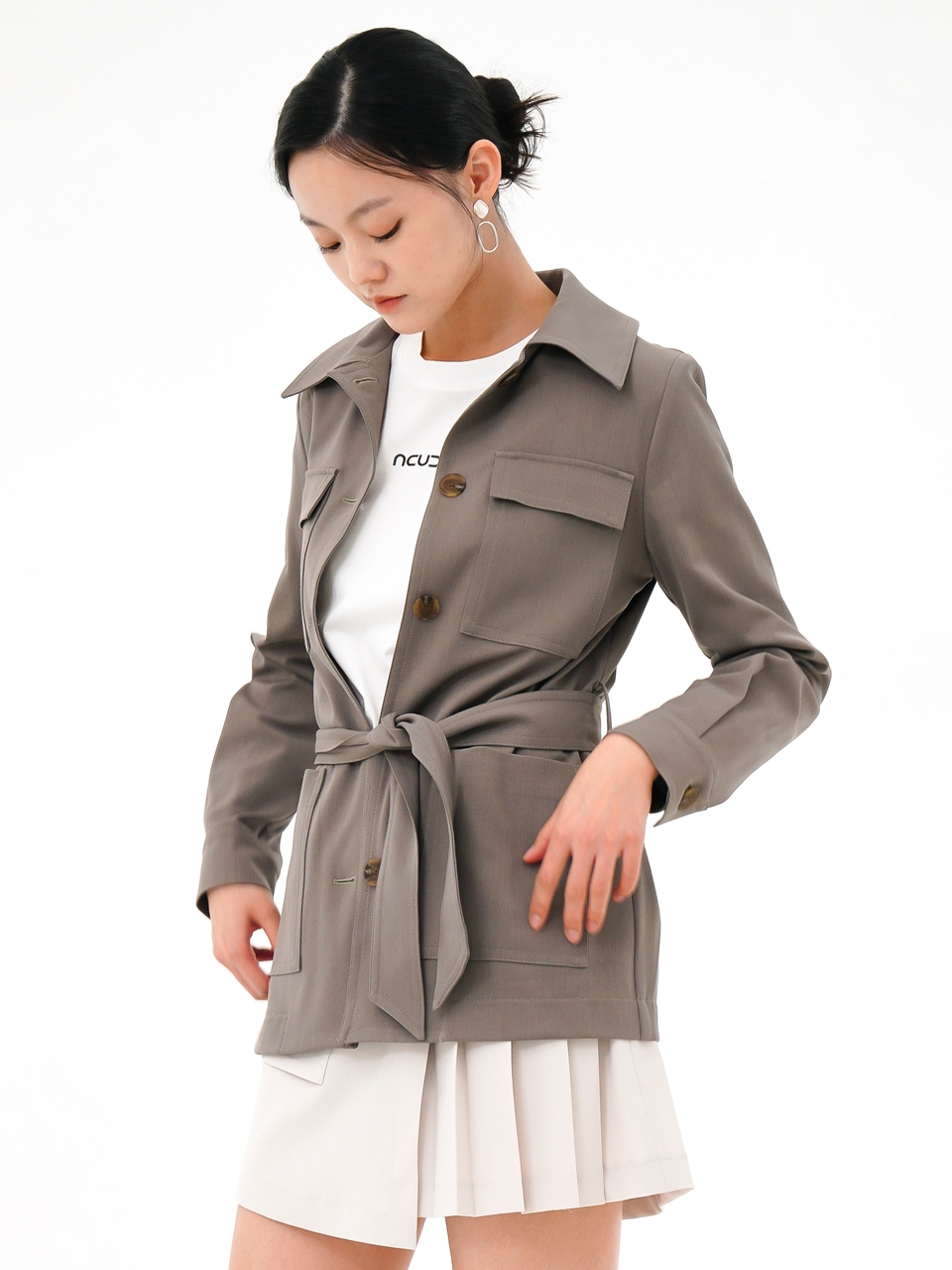 Pocket Single Jacket _KH.Grey