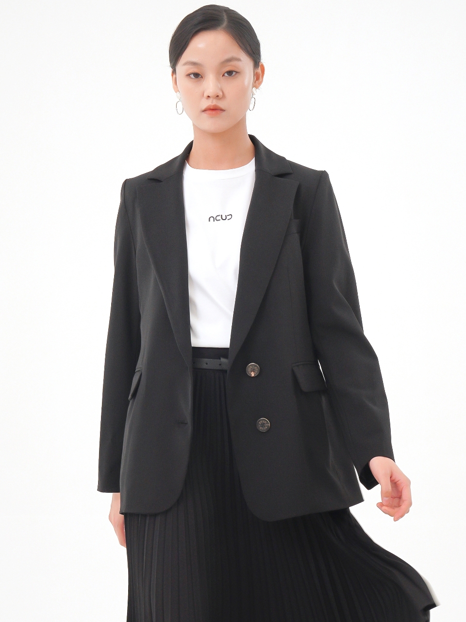 Two Button Single Jacket _Black