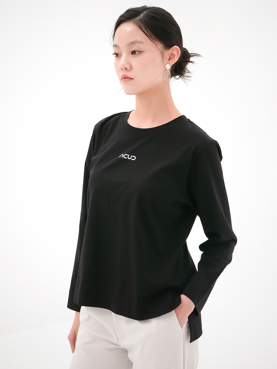 Long Sleeve Logo T-shirt _Black