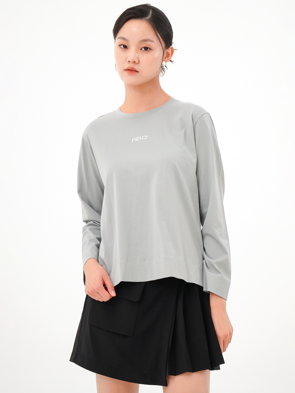 Long Sleeve Logo T-shirt _MT.Grey