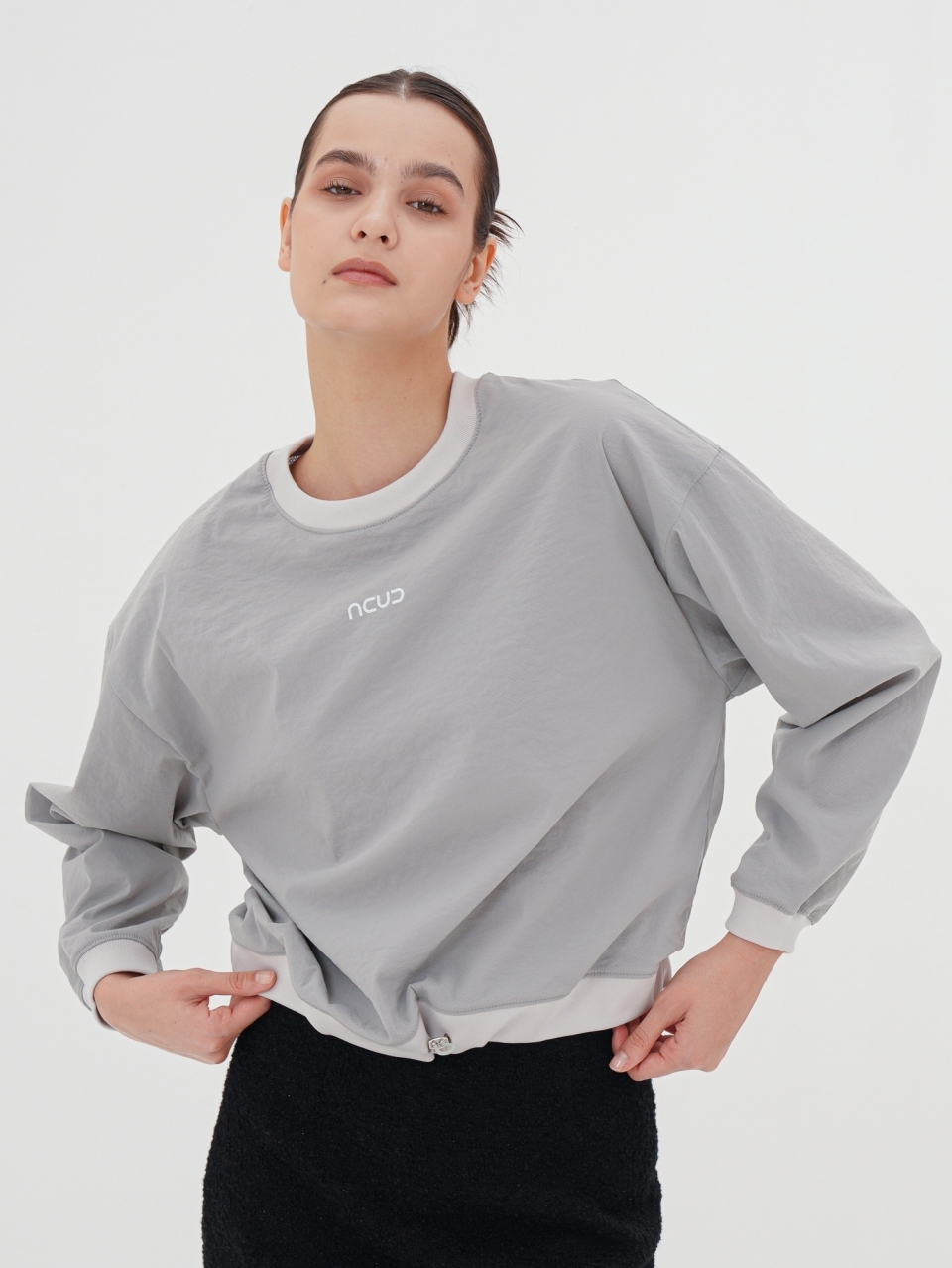 Rustling Logo Sweatshirt _MT.Grey