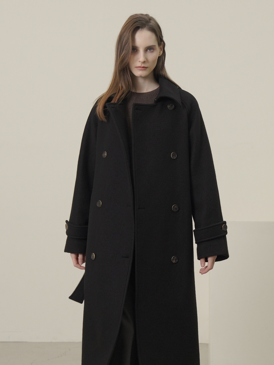 Cashmere Trench Coat _Black