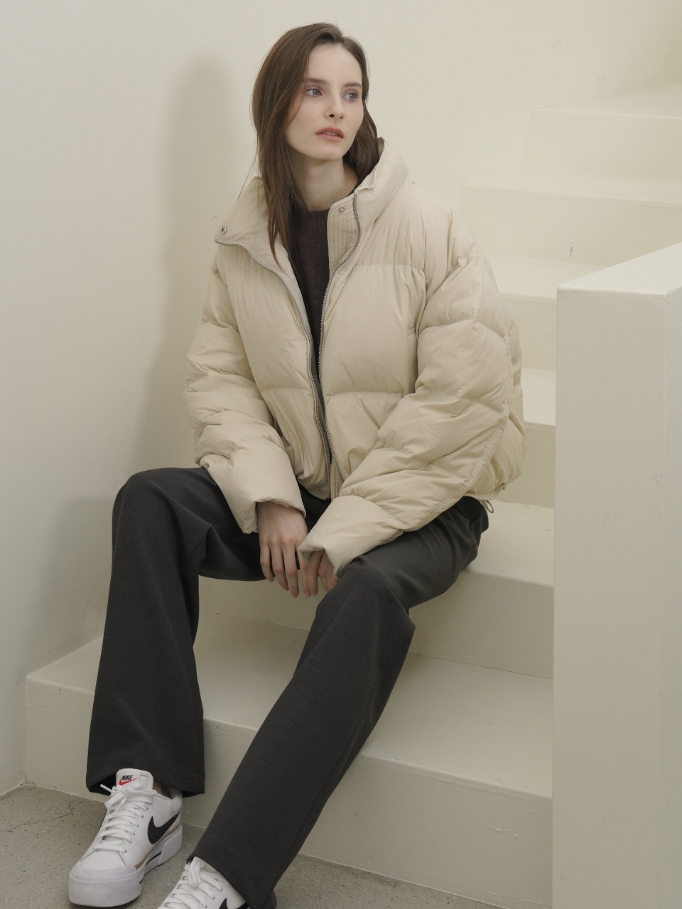 Puffer Down Jumper _L.Beige