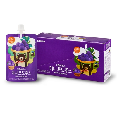 서울우유 아침에주스 미니 포도주스 100ml 10팩