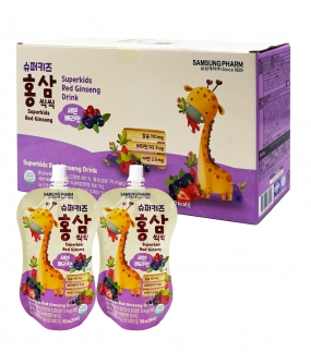 [삼성제약] 슈퍼키즈 홍삼씩씩 세븐베리맛 어린이 음료 100ml 10팩