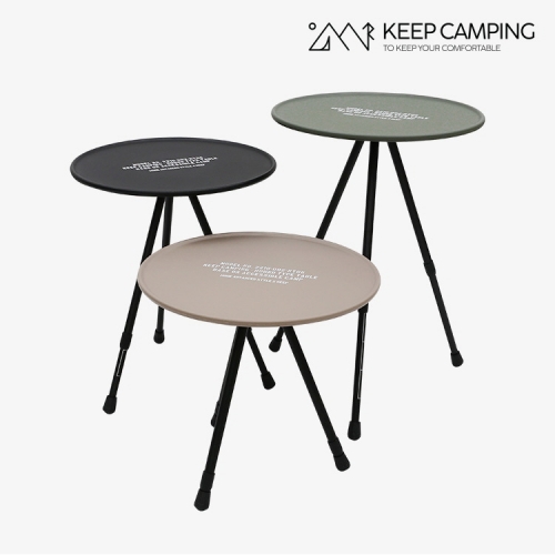 [KEEP캠핑] 높이조절 라운드 타입 테이블