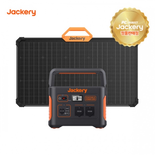 [잭커리 Jackery] 1000+80W 휴대용 파워뱅크+태양광 패널 올인원 배터리 태양광 캠핑 차박 낚시 비상전력