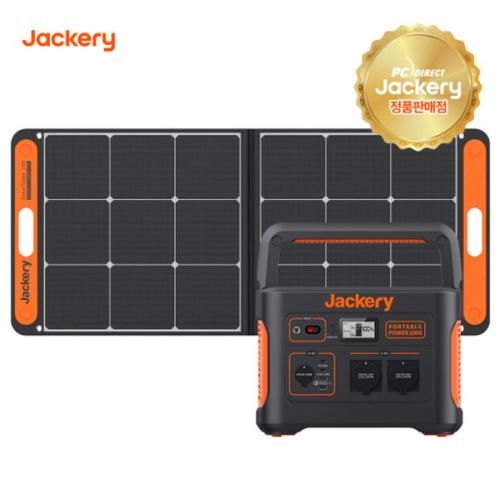 [잭커리 Jackery] 800Pro+100W 휴대용 파워뱅크+태양광 패널 올인원 배터리 태양광 캠핑 차박 낚시 비상전력