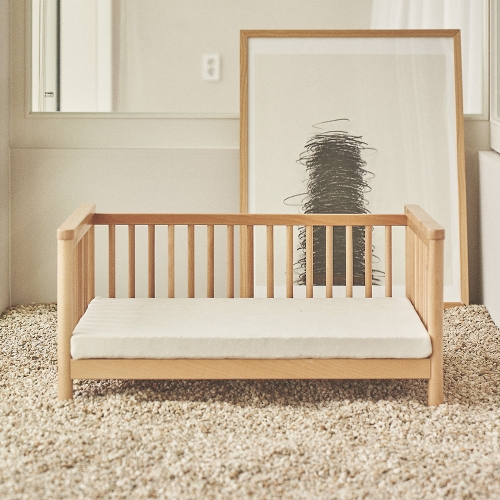 E0등급 바라 펫베드+매트 원목 강아지침대