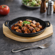 [목판포함] 인덕션 무쇠 스테이크팬 감바스팬 인덕션 불판 철판  양손 타원 주물팬 3사이즈