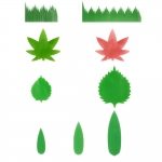 [단풍잎모양] 일제 바란 초밥 도시락 일회용기 일식 데코용 장식1000매