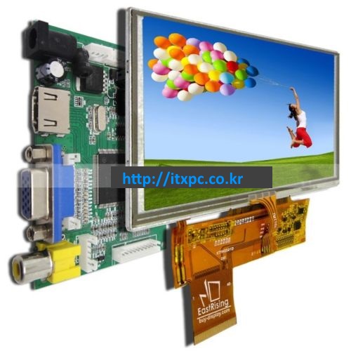 JCT-LCD5.0 Inch 800*480 LED 패널 300CD / RGB HDMI 모니터  산업용 LCD 모니터 킷