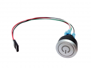 JCT_SW220/250 컴퓨터용 전원스위치 22mm  전원 LED  -  스위치케이블 25cm 포함