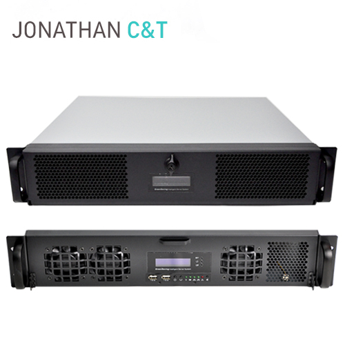 JCT-TPS-2U_430 x 397 x 88mm/ 19인치 2U 랙케이스 / 파워미포함 / 표준M-ATX