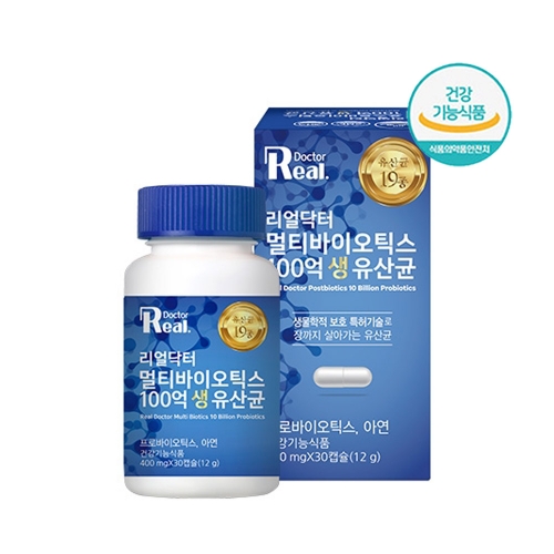 리얼닥터 100억 생 유산균 멀티바이오틱스 400mg x30캡슐