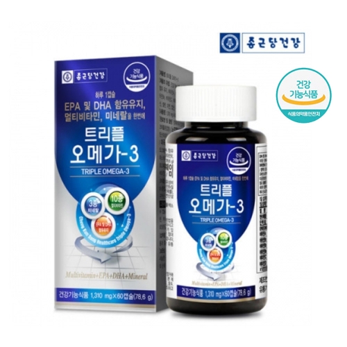 종근당건강 트리플 오메가3 1350mg x 60캡슐