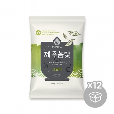 [박스][포모나] NEW 제주봄빛 그린티파우더 500g x 12개입