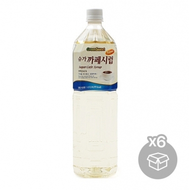 [박스][대상] 슈가 카페 시럽 1.5L x 6개