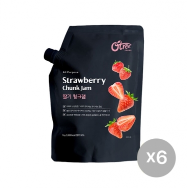 [박스][오트리] 딸기 청크잼 1kg x 6개입